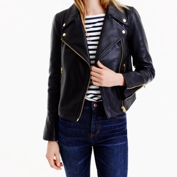 Jcrew leather jacket - brand NEW with tag - Picture 3 of 5